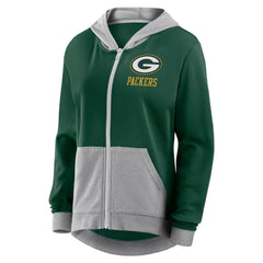 Green Bay Packers Women's Hit It Full-Zip Hoodie - Green for sale