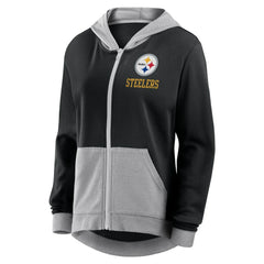 Pittsburgh Steelers Women's Hit It Full-Zip Hoodie - Black cheap