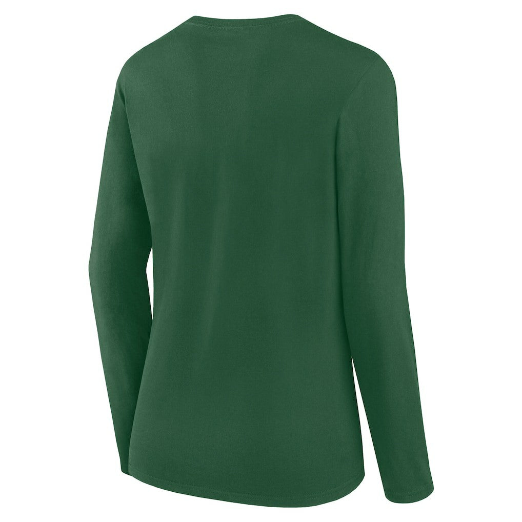 New York Jets Women's Long Sleeve Scoop Neck T-Shirt - Green outlet