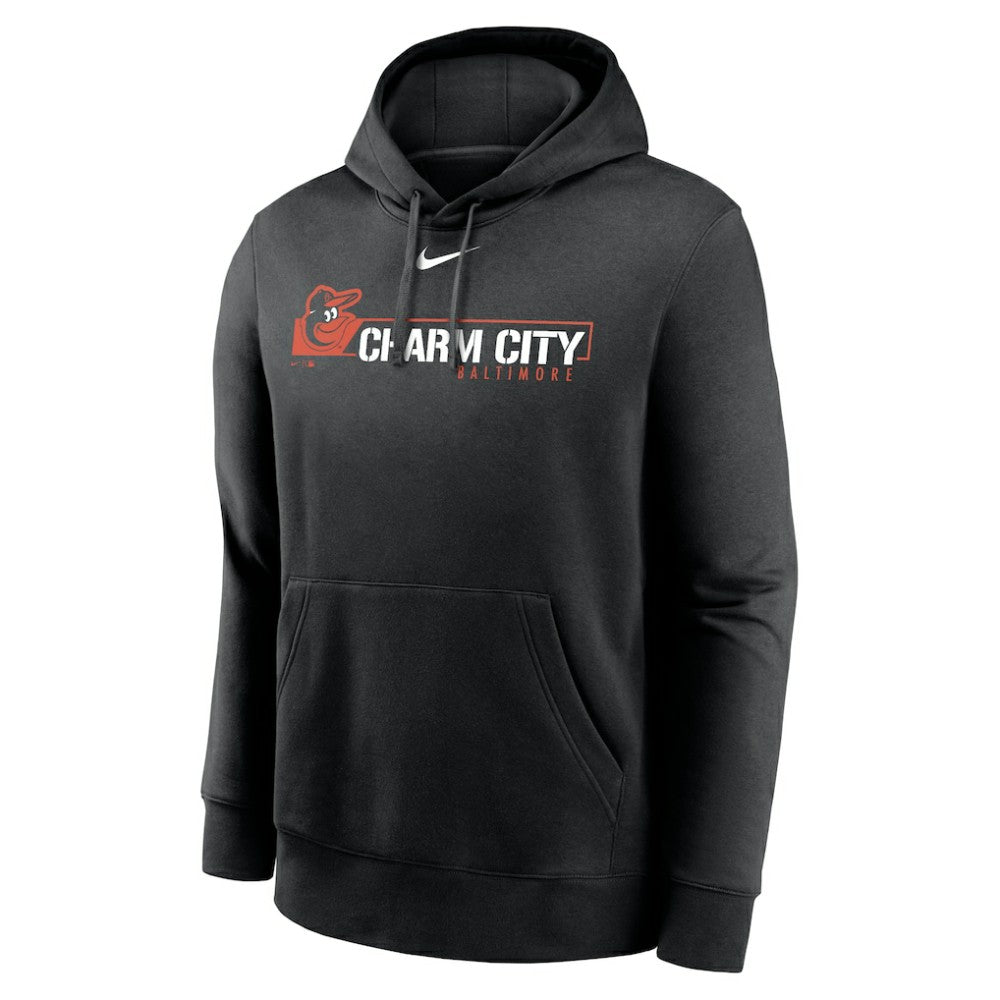 Baltimore Orioles Local Club Pullover Hoodie - Black | Nike