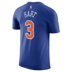 Josh Hart New York Knicks Icon Edition Name & Number T-Shirt - Blue | Nike shop