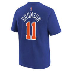 Jalen Brunson New York Knicks Youth Icon Name & Number T-Shirt - Blue | Nike sale