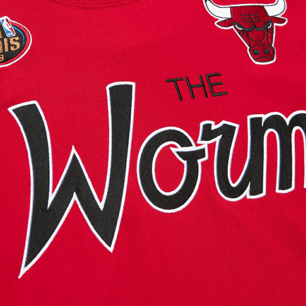 Dennis Rodman Chicago Bulls Premium Nickname T-Shirt sale - Red | Mitchell & Ness sale