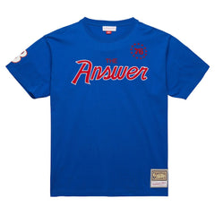 Allen Iverson Philadelphia 76ers Premium Nickname T-Shirt - Royal | Mitchell & Ness sale