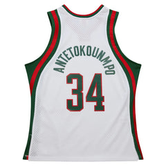 Giannis Antetokounmpo Milwaukee Bucks 2013/14 Hardwood Classics Swingman Jersey - White | Mitchell & Ness sale
