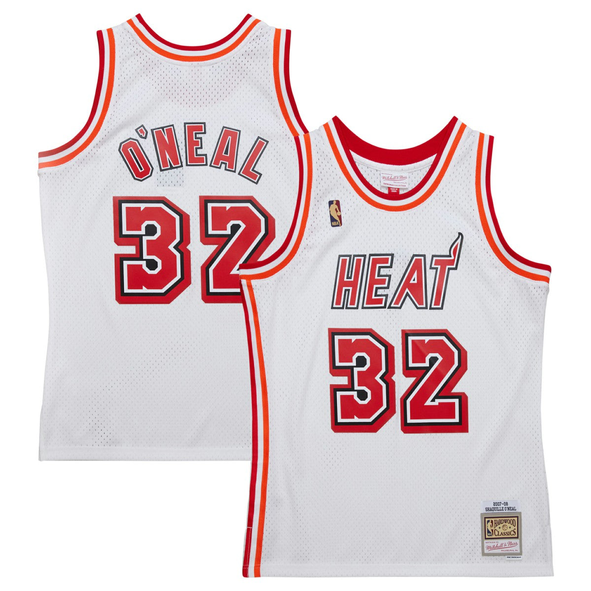 Shaquille O'Neal Miami Heat 2007/08 Hardwood Classics Swingman Jersey - White | Mitchell & Ness discount