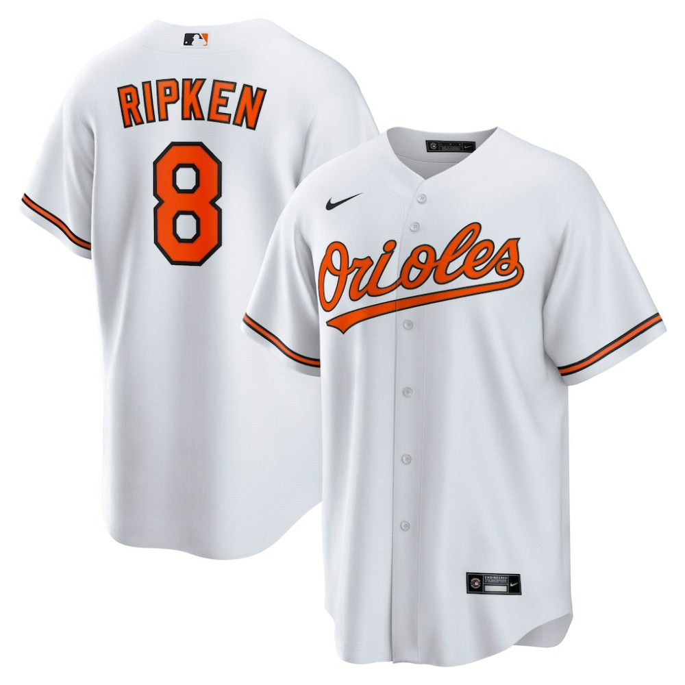 Cal Ripken Jr. Baltimore Orioles Throwback Replica Player Jersey - White | Nike