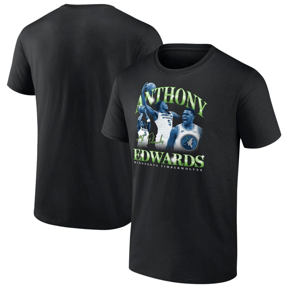 Anthony Edwards Minnesota Timberwolves Retro '90s T-Shirt - Black shop