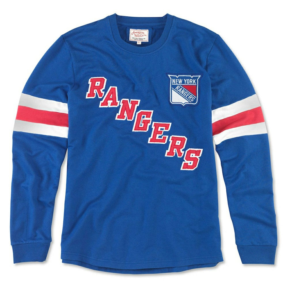 New York Rangers American Needle Sudbury Long Sleeve T-Shirt Blue