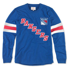 New York Rangers American Needle Sudbury Long Sleeve T-Shirt Blue