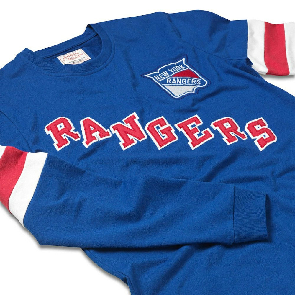 New York Rangers American Needle Sudbury Long Sleeve T-Shirt Blue
