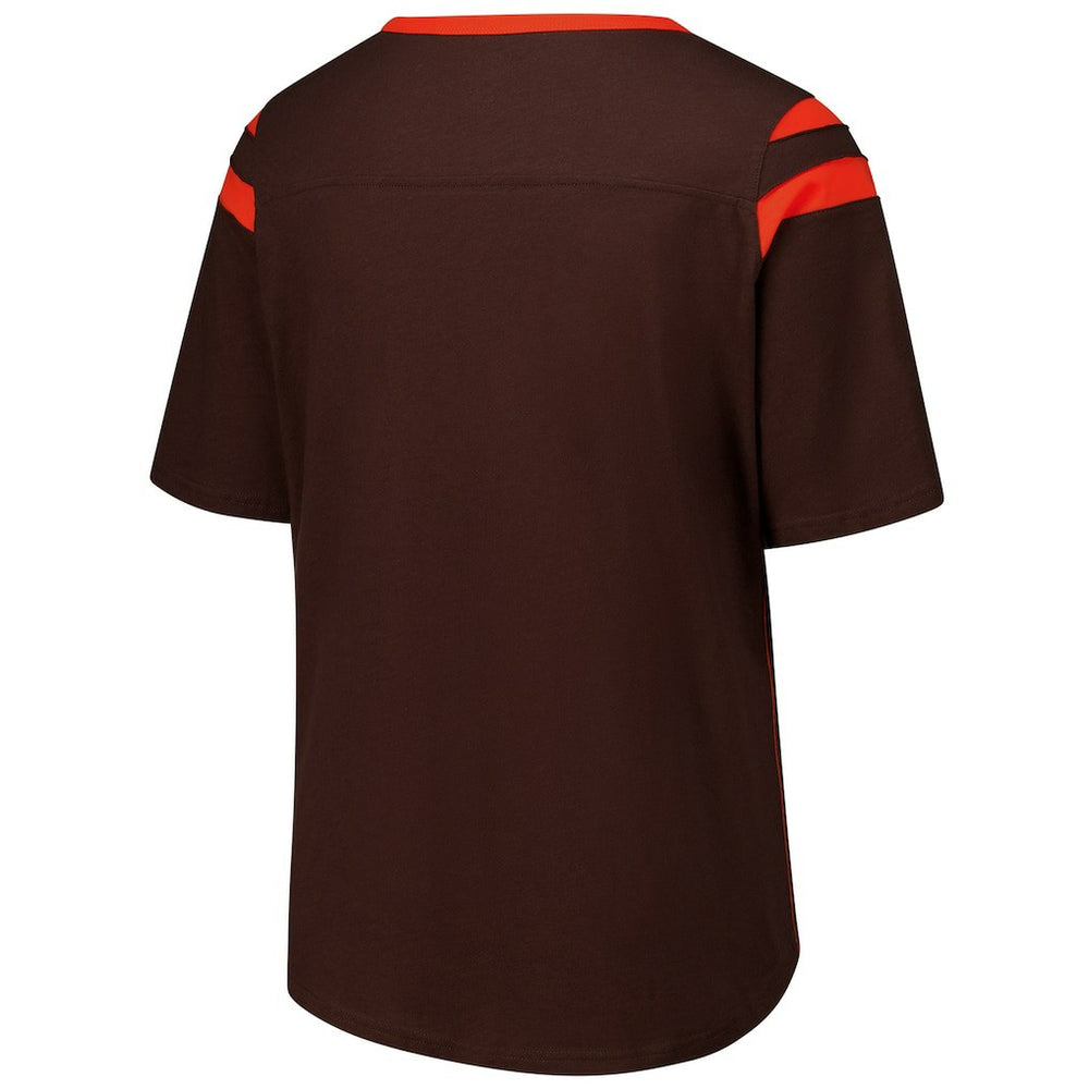 Cleveland Browns G-III 4Her by Carl Banks Women's Plus Size Linebacker T-Shirt - Brown sale