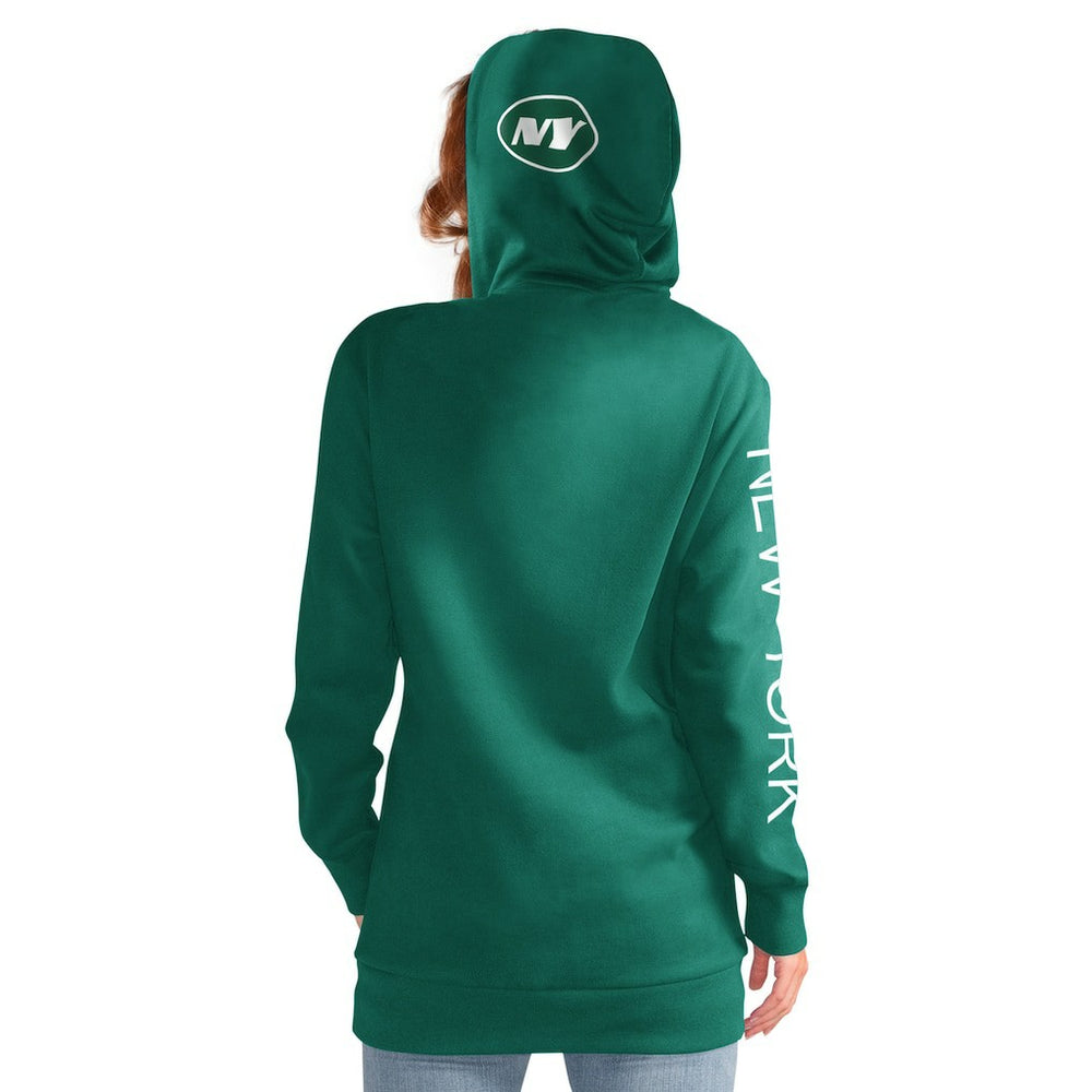 New York Jets G-III 4Her by Carl Banks Women's Extra Inning Pullover Hoodie - Green discount