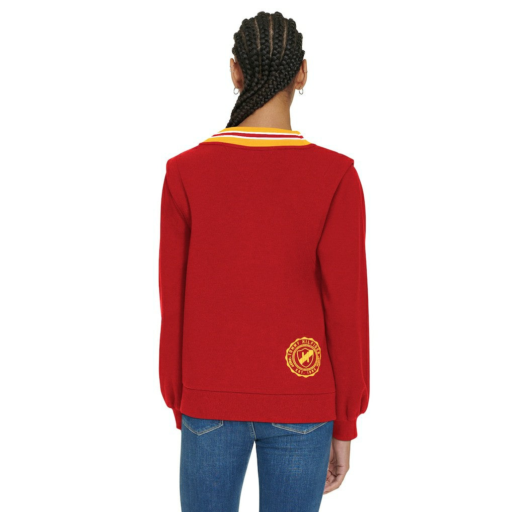Kansas City Chiefs Tommy Hilfiger Women's Alice V-Neck Pullover Sweatshirt - Red online
