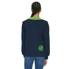 Seattle Seahawks Tommy Hilfiger Women's Alice V-Neck Pullover Sweatshirt - Navy outlet
