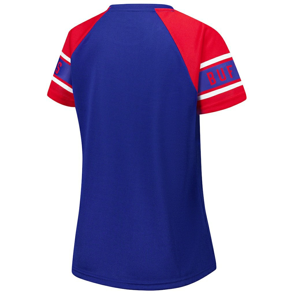 Buffalo Bills Starter Women's 1st Rounder Color Block Raglan Top - Royal sale