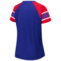 Buffalo Bills Starter Women's 1st Rounder Color Block Raglan Top - Royal sale