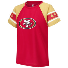 San Francisco 49ers Starter Women's 1st Rounder Color Block Raglan Top - Red online
