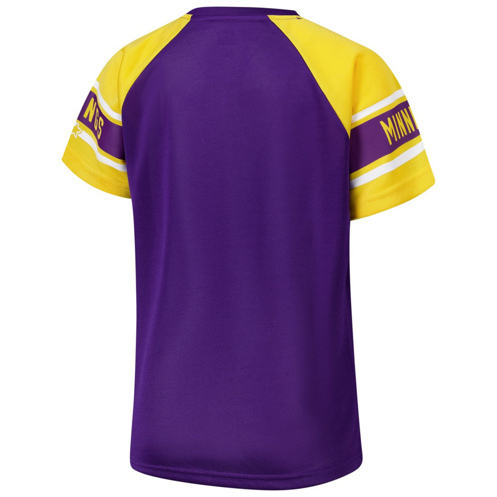Minnesota Vikings Starter Women's 1st Rounder Color Block Raglan Top - Purple sale