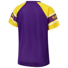 Minnesota Vikings Starter Women's 1st Rounder Color Block Raglan Top - Purple sale
