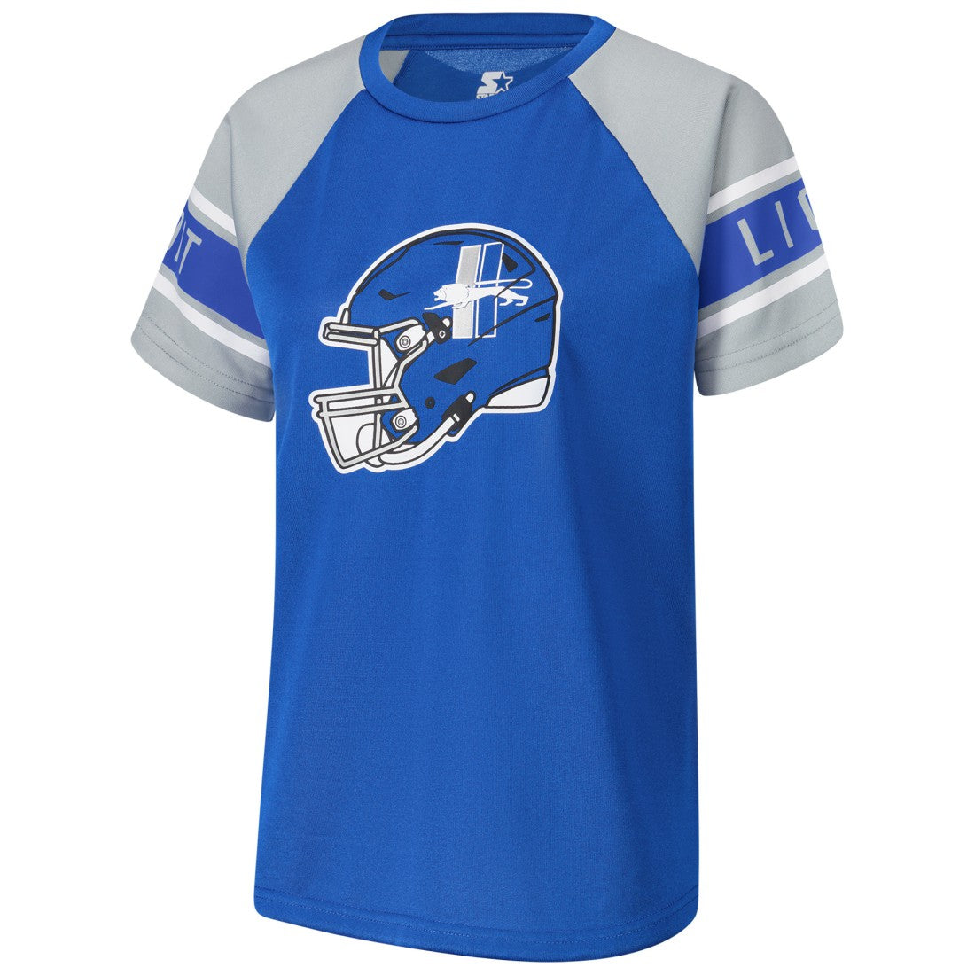 Detroit Lions Starter Women's 1st Rounder Color Block Raglan Top - Blue for sale