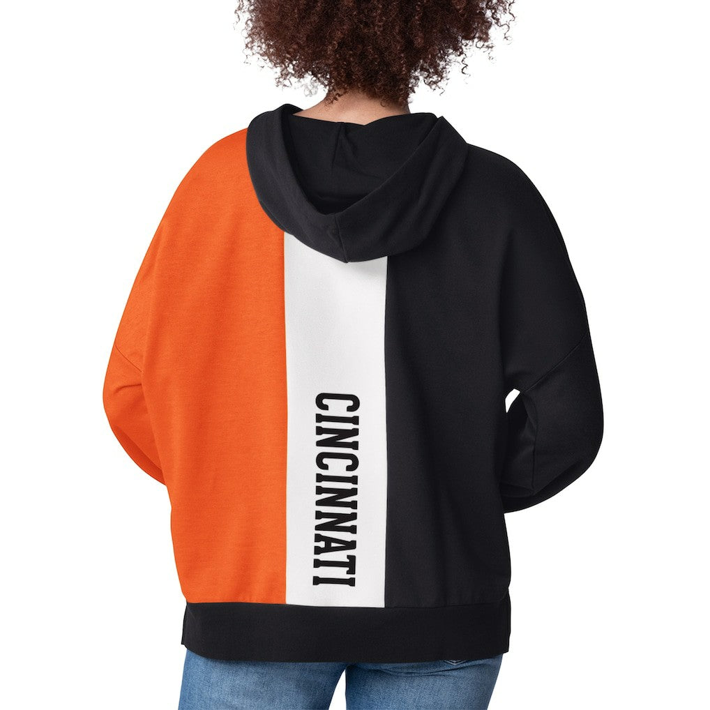 Cincinnati Bengals Starter Women's Power Move Long Sleeve Pullover Hoodie - Black for sale