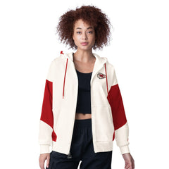 Kansas City Chiefs Starter Women's Scrimmage Full-Zip Hoodie - White online