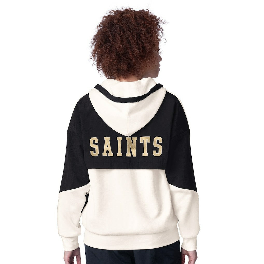 New Orleans Saints Starter Women's Scrimmage Full-Zip Hoodie - White on sale
