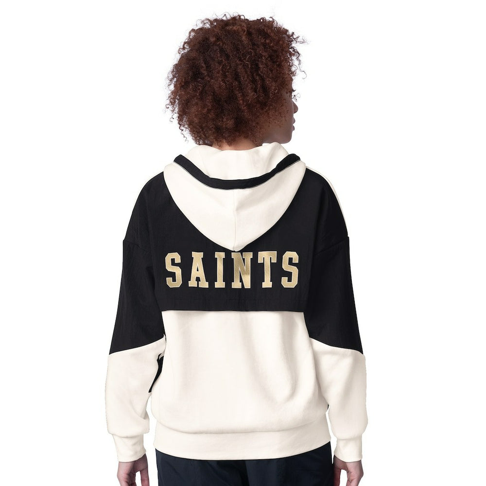 New Orleans Saints Starter Women's Scrimmage Full-Zip Hoodie - White on sale