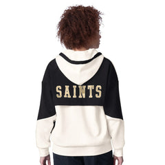 New Orleans Saints Starter Women's Scrimmage Full-Zip Hoodie - White on sale