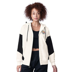 Pittsburgh Steelers Starter Women's Scrimmage Full-Zip Hoodie - White cheap