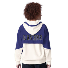 Baltimore Ravens Starter Women's Scrimmage Full-Zip Hoodie - White for sale