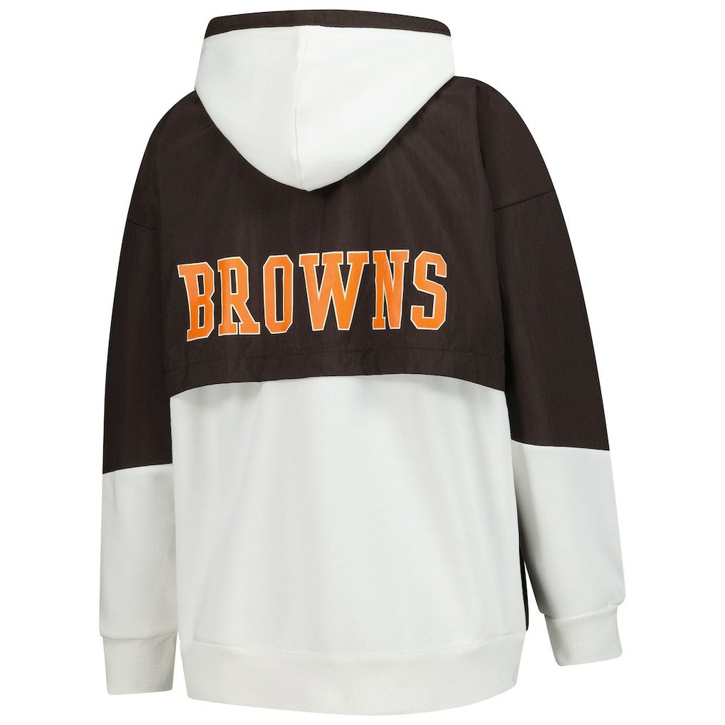 Cleveland Browns Starter Women's Scrimmage Full-Zip Hoodie - White discount