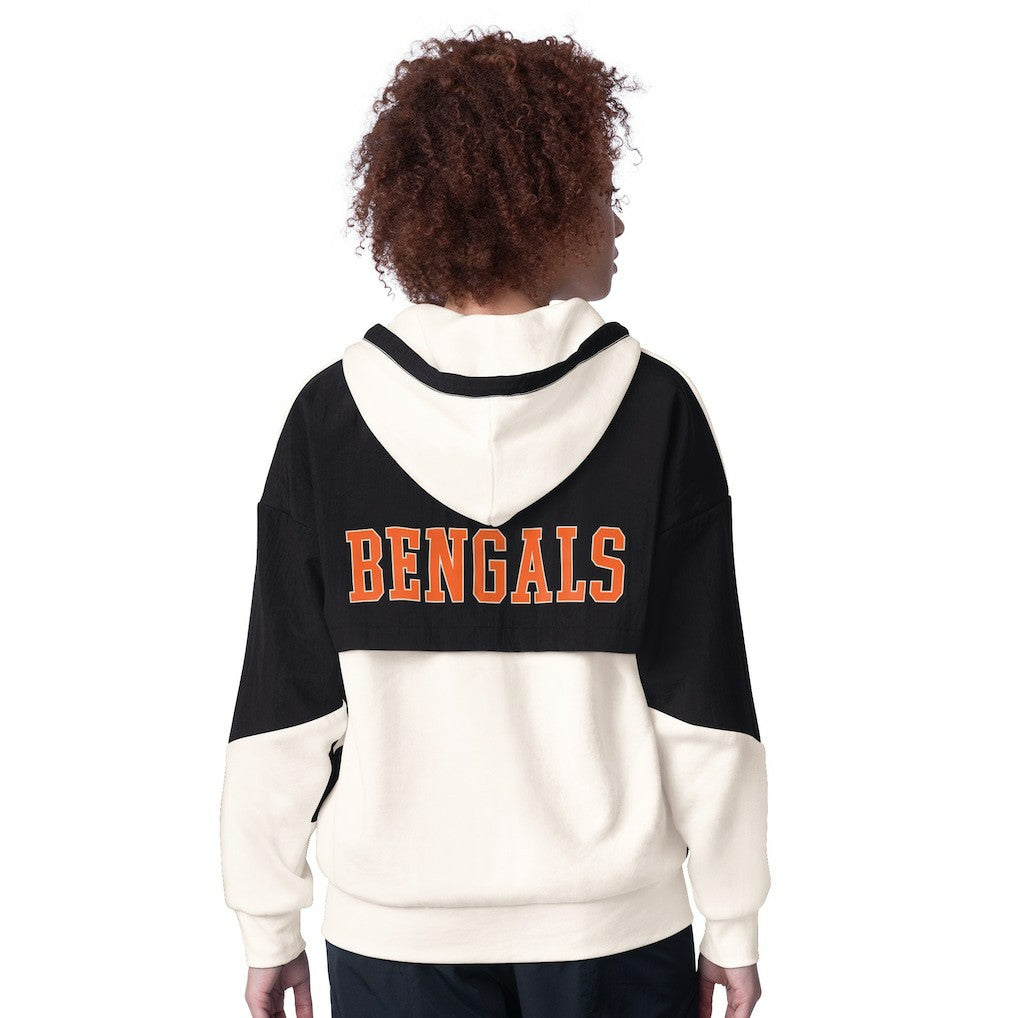 Cincinnati Bengals Starter Women's Scrimmage Full-Zip Hoodie - White for sale