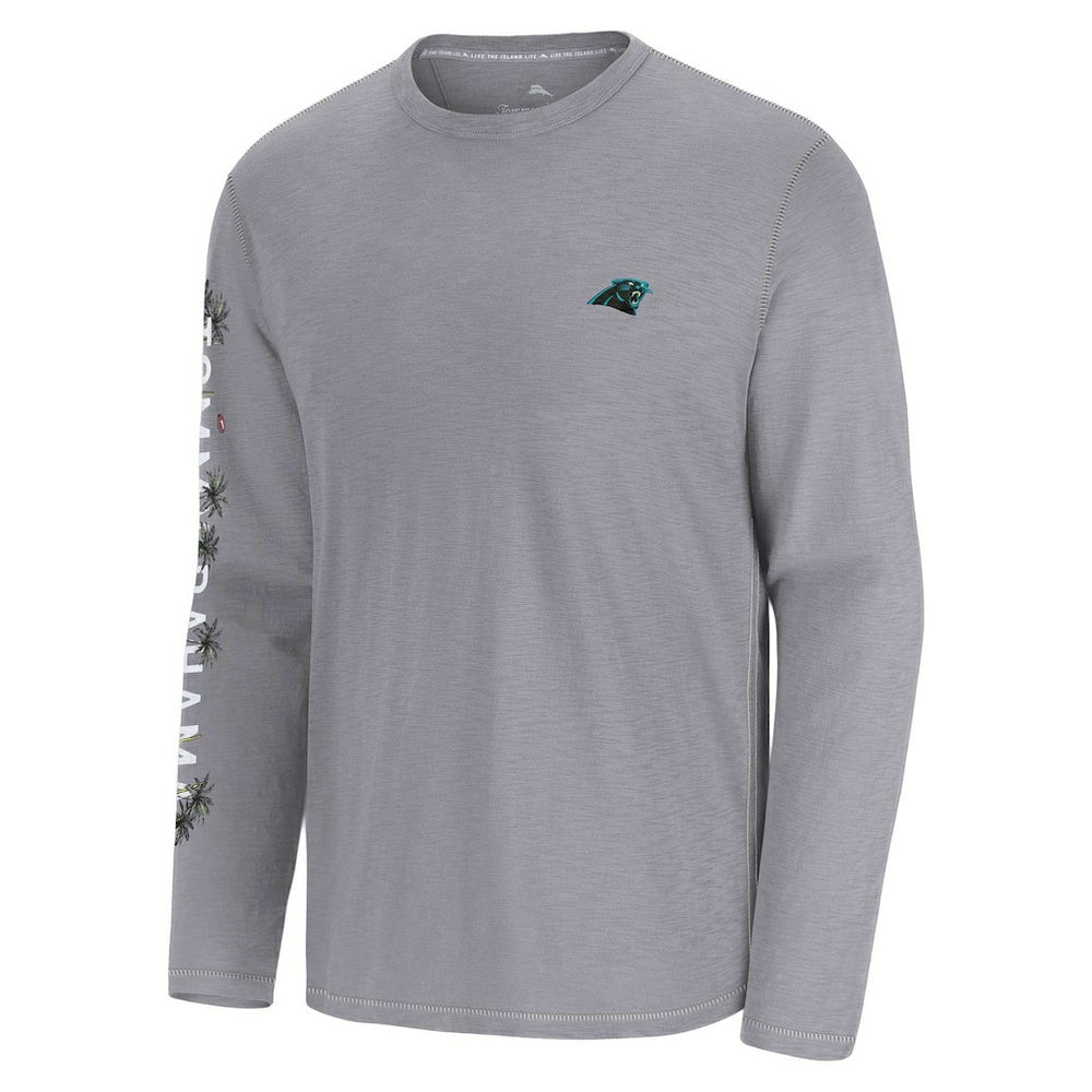 Carolina Panthers Oasis Endzone Lux Long Sleeve T-Shirt - Gray on sale