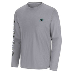 Carolina Panthers Oasis Endzone Lux Long Sleeve T-Shirt - Gray on sale