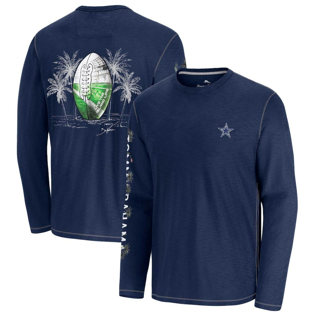 Dallas Cowboys Oasis Endzone Lux Long Sleeve T-Shirt - Blue sale