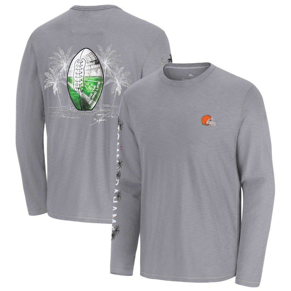 Cleveland Browns Oasis Endzone Lux Long Sleeve T-Shirt - Gray cheap