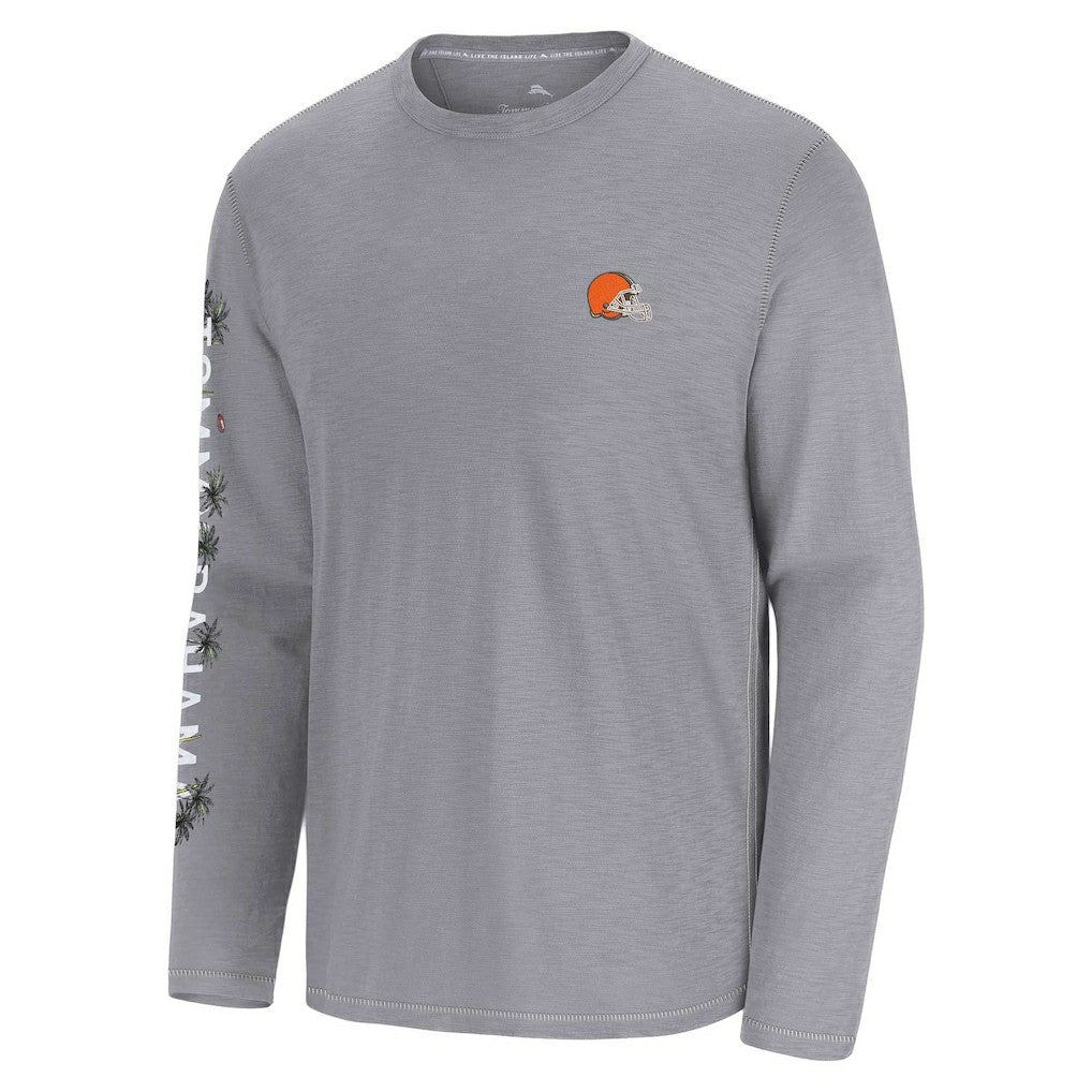 Cleveland Browns Oasis Endzone Lux Long Sleeve T-Shirt - Gray cheap