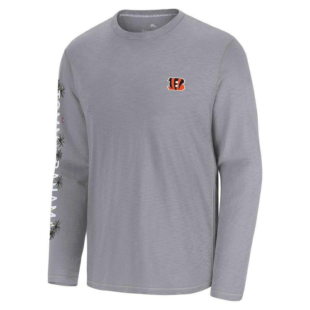 Cincinnati Bengals Oasis Endzone Lux Long Sleeve T-Shirt - Gray for sale