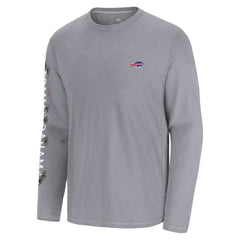 Buffalo Bills Oasis Endzone Lux Long Sleeve T-Shirt - Gray for sale