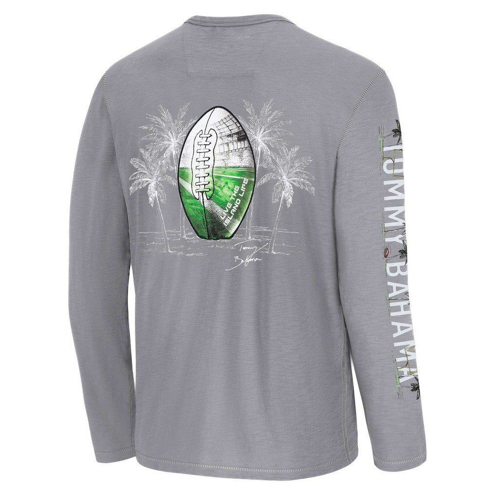 Buffalo Bills Oasis Endzone Lux Long Sleeve T-Shirt - Gray for sale