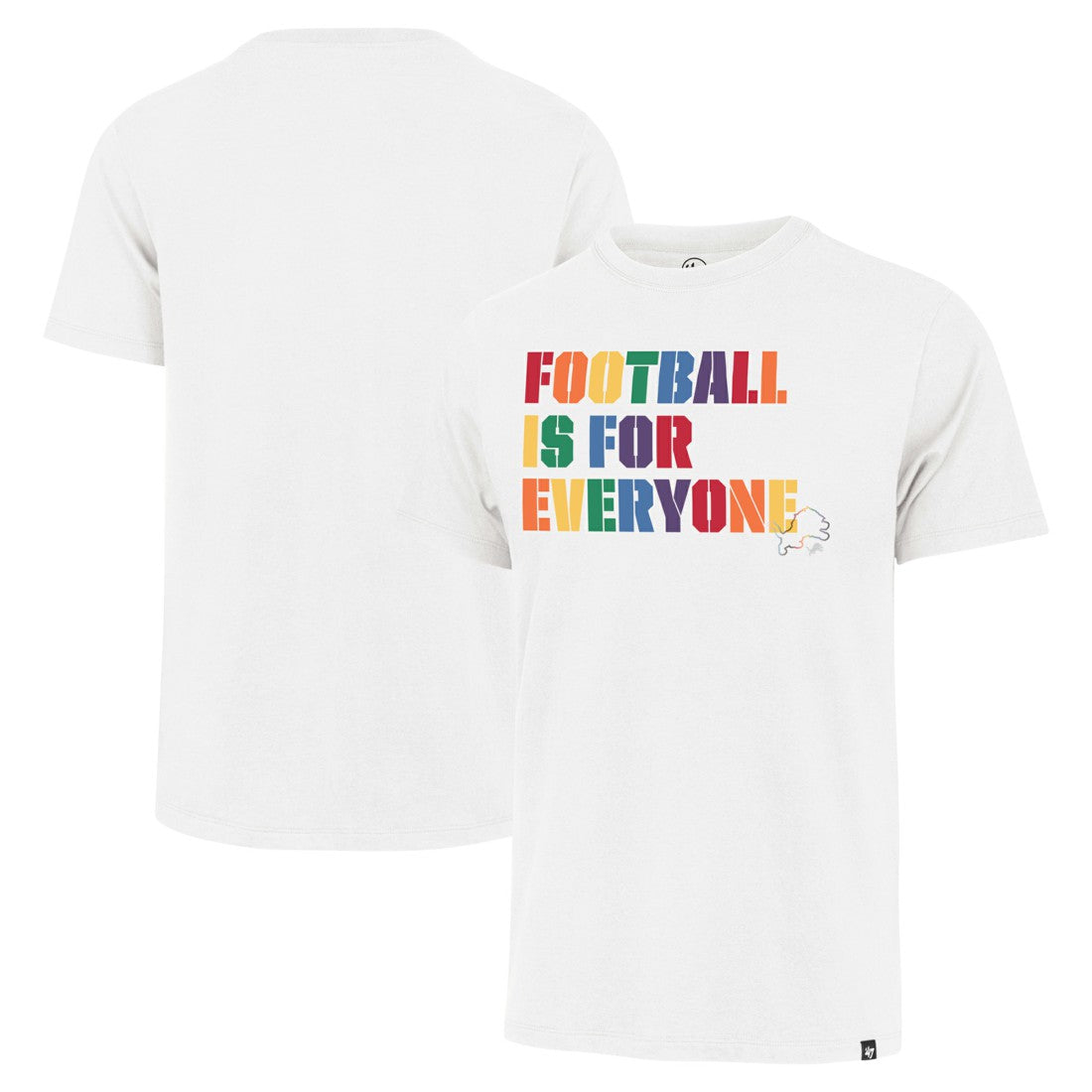 Detroit Lions '47 Pride Franklin T-Shirt - White outlet