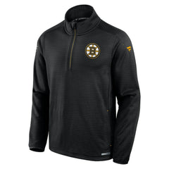 Boston Bruins Fanatics Big & Tall Authentic Pro Quarter-Zip Top Black
