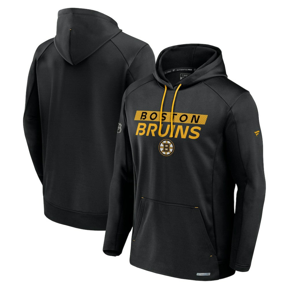Boston Bruins Fanatics Big & Tall Authentic Pro Pullover Hoodie Black