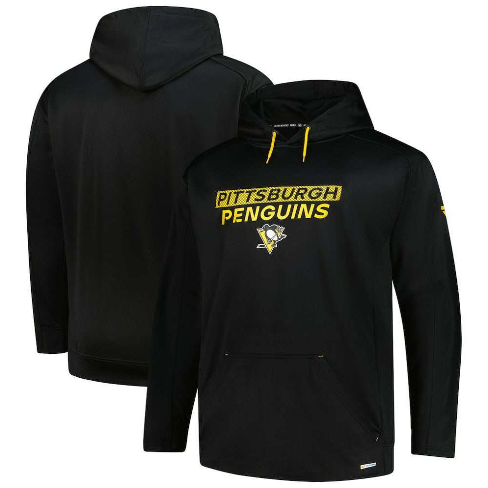Pittsburgh Penguins Fanatics Authentic Pro Big & Tall Pullover Hoodie Black