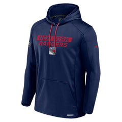 New York Rangers Fanatics Big & Tall Authentic Pro Pullover Hoodie Blue