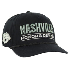 Nashville Predators '47 OHT Military Appreciation Homeland Honor and Defend Hitch Adjustable Hat Black