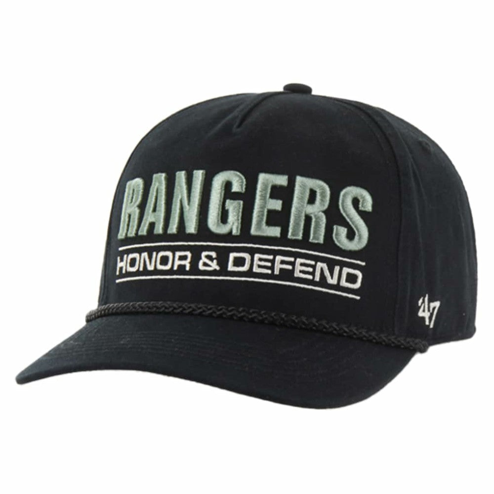 New York Rangers '47 OHT Military Appreciation Homeland Honor and Defend Hitch Adjustable Hat Black