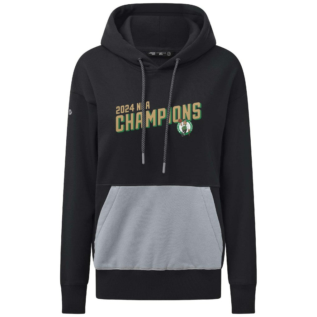 Boston Celtics Levelwear Women's 2024 NBA Finals Champions Bonfire Pullover Hoodie - Black cheap